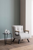 Кресло Atelier Del Sofa Sando Teddy Fabric White фото №3 — интернет-магазин Desire.md
