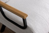 Кресло Atelier Del Sofa Sando Teddy Fabric White фото №7 — интернет-магазин Desire.md