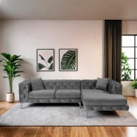 Угловой диван Atelier Del Sofa Como Eco Right Anthracite