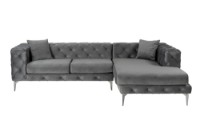 Угловой диван Atelier Del Sofa Como Eco Right Anthracite фото №2 — интернет-магазин Desire.md
