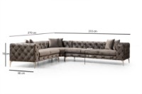 Canapea de colț Atelier Del Sofa Como Left Anthracite imaginea #6 — magazin online Desire.md