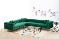 Угловой диван Atelier Del Sofa Como Left Green фото №2 — интернет-магазин Desire.md