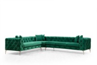Угловой диван Atelier Del Sofa Como Left Green фото №6 — интернет-магазин Desire.md