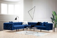 Угловой диван Atelier Del Sofa Como Left Navy Blue