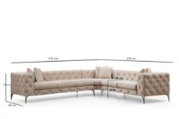 Угловой диван Atelier Del Sofa Como Right Ecru фото №6 — интернет-магазин Desire.md