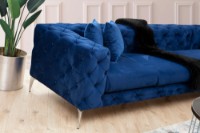 Угловой диван Atelier Del Sofa Como Right Navy Blue фото №2 — интернет-магазин Desire.md