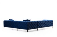 Угловой диван Atelier Del Sofa Como Right Navy Blue фото №5 — интернет-магазин Desire.md