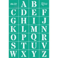 Trafaret autoadeziv Rosa Alphabet №37 (212937)