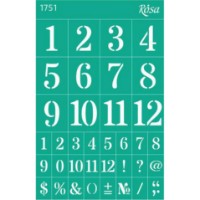 Trafaret autoadeziv Rosa Numbers №1751 (GPT50083152)