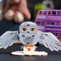 Деревянная 3D-раскраска Ugears Hedwig Owl фото №6 — интернет-магазин Desire.md