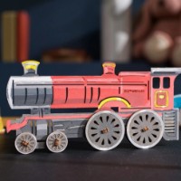 Puzzle 3D de colorat Ugears Hogwarts Express imaginea #2 — magazin online Desire.md
