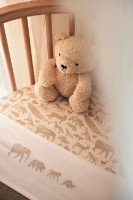 Cearșaf pentru copii Jollein Jersey Animals Nougat 40/50x80/90cm (511-501-67044) imaginea #3 — magazin online Desire.md