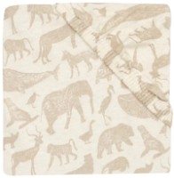 Cearșaf pentru copii Jollein Jersey Animals Nougat 40/50x80/90cm (511-501-67044) imaginea #4 — magazin online Desire.md