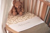 Cearșaf pentru copii Jollein Jersey Animals Olive Green 40/50x80/90cm (511-501-67043) imaginea #4 — magazin online Desire.md