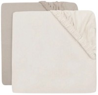 Детская простынь Jollein Jersey Oatmeal/Sand 120x60cm 2pcs (2511-507-68155)