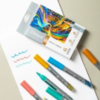 Markere Dmast Acrylic Marker 6pcs (C350) imaginea #2 — magazin online Desire.md