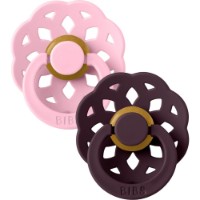 Suzeta BIBS Boheme Baby Latex 0m+ 2pcs Pink/Plum (230246) imaginea #2 — magazin online Desire.md