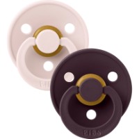 Suzeta BIBS Colour Latex 0m+ 2pcs Petal/Plum (110467)