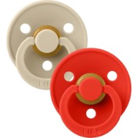 Пустышка BIBS Colour Latex 0m+ 2pcs Vanilla/Candy Apple (110299)