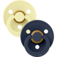 Suzeta BIBS Colour Latex 6m+ 2pcs Luna/Deep Space (120466)