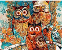 Tablou pe numere Colora Owls 30x40cm (EX5835)