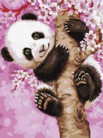 Tablou pe numere Colora Panda 30x40cm (EX5191)