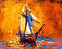 Tablou pe numere Colora Ship 40x50cm (GX42242)
