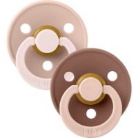 Suzeta BIBS Studio Colour Latex 0m+ 2pcs Blush Woodchuck Mix (11028102)