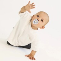 Suzeta BIBS Studio Colour Latex 6m+ 2pcs Polka Dot Baby Blue/Steel (12034104) imaginea #2 — magazin online Desire.md