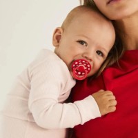 Suzeta BIBS Studio Colour Latex 6m+ 2pcs Polka Dot Blossom/Candy Apple (12034103) imaginea #2 — magazin online Desire.md