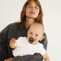 Suzeta BIBS Studio Colour Latex 6m+ 2pcs Polka Dot Ivory/Black (12034101) imaginea #2 — magazin online Desire.md