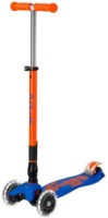Trotinetă Micro Maxi Deluxe Foldable Neon LED Blaze Orange (MMD227) imaginea #1 — magazin online Desire.md