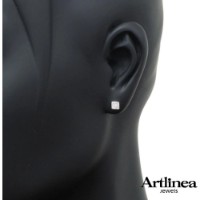 Серьги из белого золота с бриллиантами Artlinea 0,9g фото №2 — интернет-магазин Desire.md