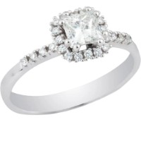 Inel din aur alb cu diamante Artlinea AD665D3 s.17,2 1,7g