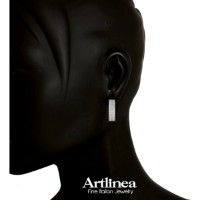 Cercei din argint cu zirconiu Artlinea F_536 10,05g imaginea #2 — magazin online Desire.md