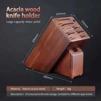 Suport de cuțite Takumi Acacia Wood 10 Slot (TK-KH10-AW) imaginea #2 — magazin online Desire.md