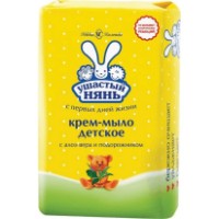 Săpun pentru bebeluși Ушастый нянь Aloe Vera & Patlagina 90g
