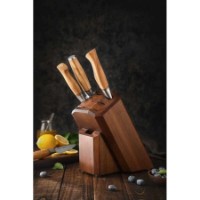 Suport de cuțite Takumi Acacia Wood 7 Slot (TK-KH07-AW) imaginea #2 — magazin online Desire.md