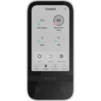 Tastatură fără fir Ajax KeyPad TouchScreen White
