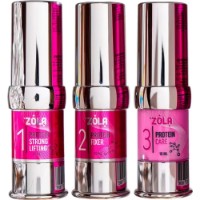 Set de laminare Zola Pink Brow&Lash Protein Reconstruction System 3pcs