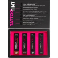 Set de vopsele pentru sprancene si gene Zola Tattoo Tint Kit 4x15ml