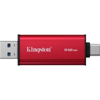 Внешний SSD Kingston Dual Portable 512Gb Red (SPSD/512GB) фото №3 — интернет-магазин Desire.md