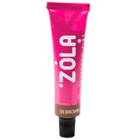 Vopsea pentru sprâncene Zola Tint With Collagen 03 Brown 15ml imaginea #1 — magazin online Desire.md