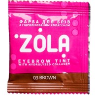 Vopsea pentru sprâncene Zola Tint With Collagen 03 Brown 5ml imaginea #1 — magazin online Desire.md