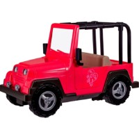 Mașină Battat Our Generation Jeep Doll Transport Pink