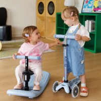 Trotinetă Micro Mini Rock&Go Deluxe LED Ocean Slate (MMD388) imaginea #2 — magazin online Desire.md