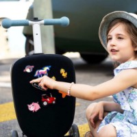 Trotinetă Micro Luggage Junior Patch&Play Frosty Blue Limited Edition (ML0045) imaginea #4 — magazin online Desire.md