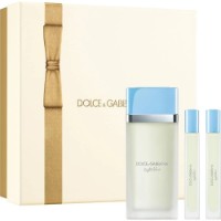 Парфюмерный набор для неё Dolce & Gabbana Light Blue EDT 50ml + EDT 10ml + EDT 10ml 