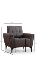 Fotoliu Atelier Del Sofa Hamlet Dark Grey imaginea #6 — magazin online Desire.md