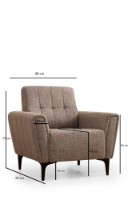 Fotoliu Atelier Del Sofa Hamlet Light Brown imaginea #6 — magazin online Desire.md